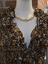 FAB VINTAGE GIVENCHY WIDE FLAT SERPENTINE CHAIN SIGNED 18