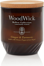 Woodwick Ginger & Turmeric Gifts for Women and Men, 6 Oz. Renew Medium Candle wi picture
