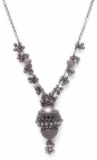 Indian Ethnic Traditional Afghani Antique Statement Silver Oxidized Boho Necklac picture