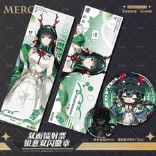 Arknights: Endfield Zhuang Fangyi Laser Ticket Tinplate Badge Photocard picture