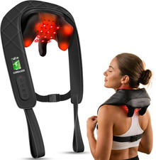 Cordless Red Light Neck Massager with Heat, 660Nm & 850Nm picture