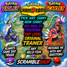💎 Pokemon Champions Pokemon Scarlet and Violet CUSTOM SHINY POKEMON 6IV picture