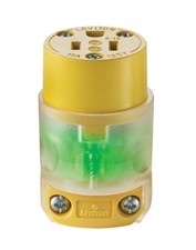 Leviton 515CV-LIT 15A 125V Residential Grade Grounding Straight Blade Connector picture