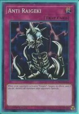 Yugioh - Anti Raigeki - Holographic Secret Rare - 1st Edition Card picture