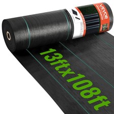 VEVOR Weed Barrier Landscape Fabric 13*108FT Heavy Duty Woven Weed Control Mat picture