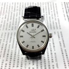 Vintage Shanghai 7120 Hand Wind Mechanical Watch Index Markers Original Stock picture