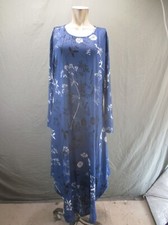 NWT NORA CORA Size 2XL Womens Blue Round Neck Long Sleeve Sheath Maxi Dress 164 picture