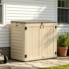 OROFULL 30 Cu.Ft Outdoor Horizontal Resin Storage Shed for Patio & Garden picture