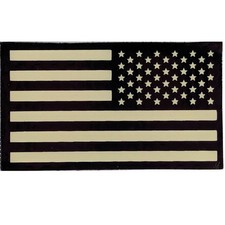 Infrared Reverse American Flag Patch - Subdued - Hook Fastener Tactical IR Patch picture