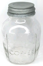 Antique 1930s Advertising Sunshine Coffee Glass Jar Springfield Missouri picture