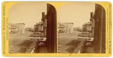MINNESOTA STEREOVIEW - Minneapolis - Washington Ave - Nowack 1870s picture