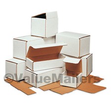 50 - 10x5x5 White Corrugated Shipping Packing Box Boxes Mailers picture