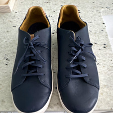 OluKai Laeahi Lihue Men’s Blue Leather Low Top Lace-Up Sneakers , Size 12 Men’s picture