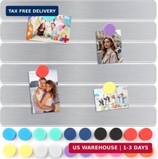 6Pcs Magnetic Strip, Metal Magnet Board with 20 pcs Colorful Magnet | Magnetic S picture