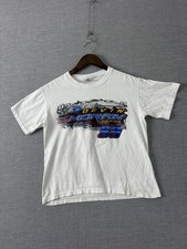 Devin Moran Racing Shirt Youth Large 14/16 White Dirt Late Model 99 Fruit ofLoom picture