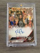 2016 Topps WWE Then Now Forever Roman Reigns Autograph Bronze /50 Auto picture