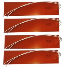 Silicone Heater Pad Flexible Heater 2.5” X 10”, 120VAC, 10W 4PCS picture