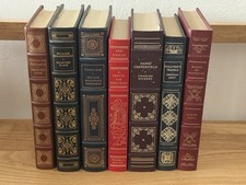 🌟 Franklin Library Leather Bound Classics Lot of 7 Gilt Pages Illustrated Books picture
