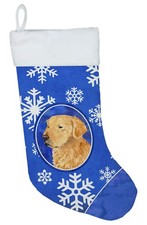 Caroline's Treasures SS4614-CS Golden Retriever Winter Snowflakes Holiday picture