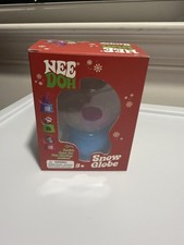 Authentic Nee Doh Snow Globe Groovy the Dohman. NIB Collectible blue penguin picture
