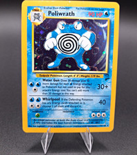 Wizards of the Coast Poliwrath 015/130 Holo Rare Base Set 2 2000 English 90 HP picture