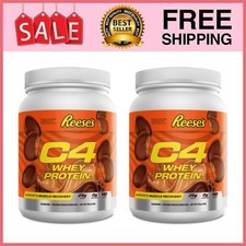 2 Pack C4 Whey Protein Powder, Reese's Peanut Butter Cup Flavor, 18 Serv Pk picture