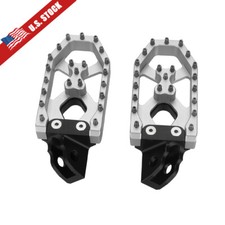 CNC Wide Foot Pegs Rests Pedals Footrests For Suzuki DR650/SE 1996-2023 DR-Z125 picture
