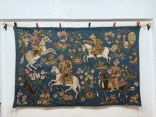Vintage Fabulous French Aubusson Style Pictorial Figurative Motif Tapestry  picture