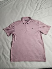 Travis Mathew Polo Shirt Mens Size Large Purple Lightweight Golf Preppy NEW picture