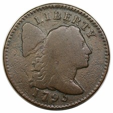 1795 Liberty Cap Large Cent, Lettered Edge, S-75, R3 picture