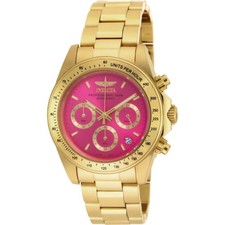 Invicta Speedway Chronograph Quartz Pink Dial Ladies Watch 18255 picture