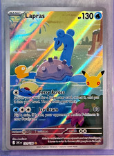 2026 Pokemon TCG Lapras 131/128 30th Celebration Illustration Rare IR Holo NM picture
