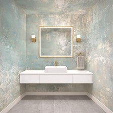 Soft Blue Plaster Textured Abstract Wallpaper Mural picture
