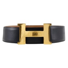 HERMES H belt belt Calfskin unisex picture