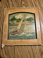 Original Painting by L. Giourard 1991 The Seafarers By Jerry Oldham Columbus OH. picture