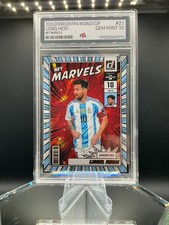 2026 Donruss FIFA World Cup Lionel Messi Net Marvels GRADED GEM MINT PTA 10🔥 picture