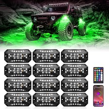 12-Pods 180° RGBW LED Rock Lights, Underbody Neon Lamp with App & Remote Control picture