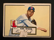 Topps 1952 - Ken Wood #139 Boston Red Sox Base Set WHITE Back - Poor picture