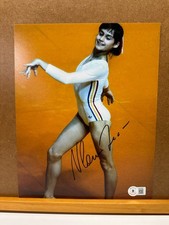 Nadia Comaneci Signed 8x10 Gymnastics Photo Beckett BAS BJ028667 Olympics picture