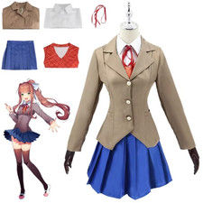 Doki Doki Literature Club Monika Cosplay Costumes Sayori Yuri Natsuki Costume picture