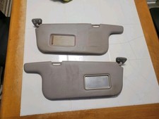 1998-2002 Toyota Corolla Sun Visors Pair Driver Passenger Tan Mirrors OEM picture