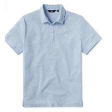 Palm Golf Co Coasty Polo Shirt Light Blue Heather Mens XL NWT picture