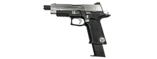 We Tech P-Virus Two-Tone Gas Blowback Airsoft Pistol Black/Silver picture