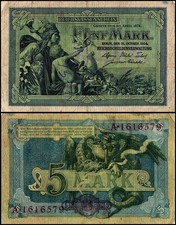 Germany 5 Mark, 1904, P-8, Used picture