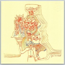 Joni Mitchell The Hissing of Summer Lawns Art Print Illustration Card JMA picture