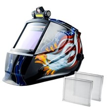 TRQWH Auto Darkening Welding Helmet True Color 4 Arc Sensor & Magnifying Lens picture