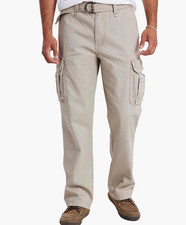 UNIONBAY MEN'S SURVIVOR IV RELAXED FIT CARGO PANT-REG COLOR DESERT 36X30 picture