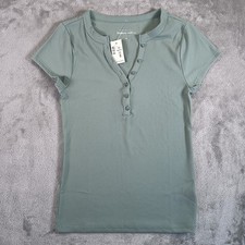 Aeropostale Women’s Buttery Soft V-Neck With Buttons Seamless Size Medium picture