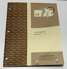 Vintage 1987 Foley-Belsaw Institute Professional Locksmith Lessons 1-5 Book picture