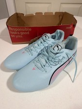 Puma King Pro FG/AG Football Soccer Cleats Women Size 9 Sky Blue 107569-01 picture